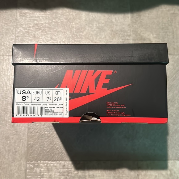 Nike Air Jordan 1 Retro High OG Wheat Men’s size 8.5 - Picture 3 of 16